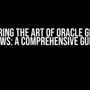 Mastering the Art of Oracle Group in Rows: A Comprehensive Guide